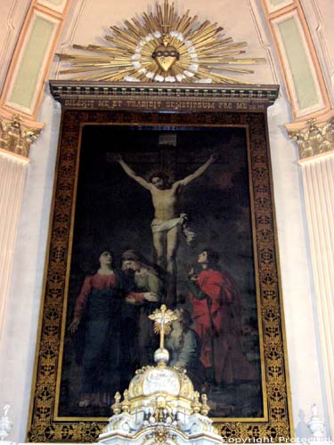 Saint-Joirs' church EVERGEM picture Calvary by Jozef Paelinck