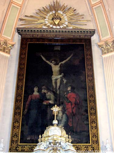 Saint-Joirs' church EVERGEM picture Calvary by Jozef Paelinck 