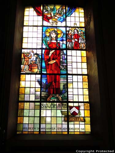 Sint-Joriskerk (te Sleidinge) EVERGEM foto Sint-Godelieve door  Fr. J. Coppejans 
