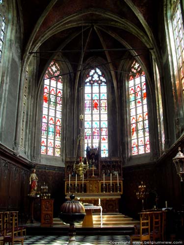 Sint-Hermeskerk en crypte RONSE / BELGI 