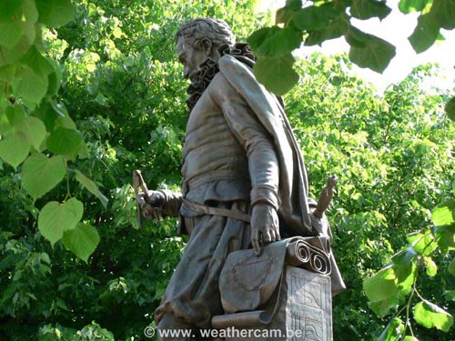 Statue de Simon Stevin BRUGES / BELGIQUE 