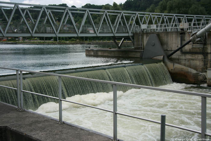 Ecluse et escalier  poisson sur la Meuse NAMUR  HASTIERE / BELGIQUE 