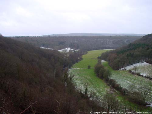 View on Viroin Valley DOURBES in VIROINVAL / BELGIUM 