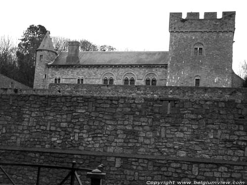 Middeleeuws Feodaal Kasteel THY-LE-CHATEAU in WALCOURT / BELGI 