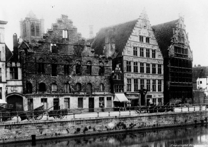 Graslei anno 1900 GENT / BELGI 