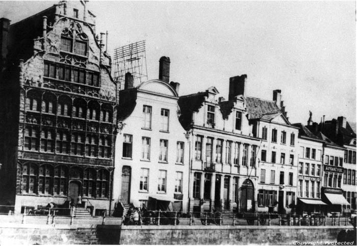 Graslei anno 1900 GENT foto 