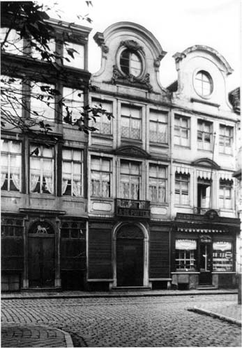 Bij de Halve Maan GENT foto Toestand rond 1900