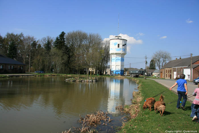 Etang les Goffes et chteau d'eau NASSOGNE / BELGIQUE 