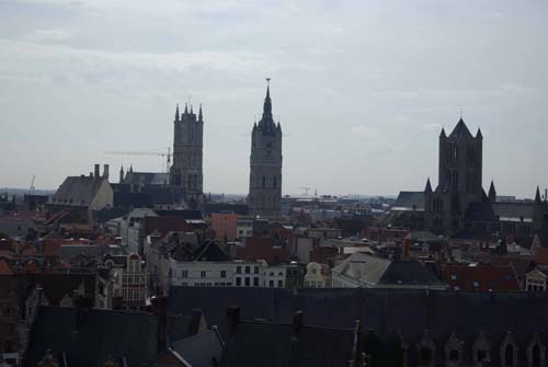 Skyline of Ghent GHENT / BELGIUM 