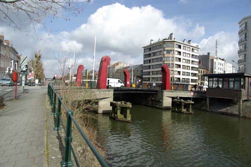 Visserij en Benedenschelde (zicht van op de Van Eyckbruggen) GENT / BELGI 