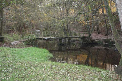 Small bridge across the Lesse LIBIN / BELGIUM 