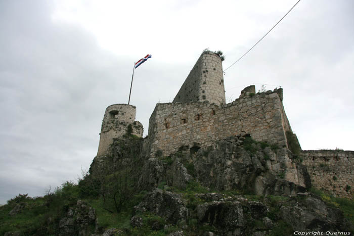 Klis castle fortress ruins Klis / CROATIA 