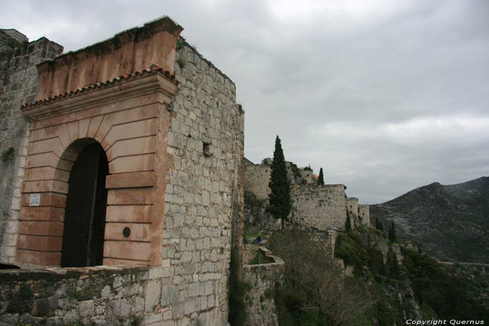 Klis castle fortress ruins Klis / CROATIA 