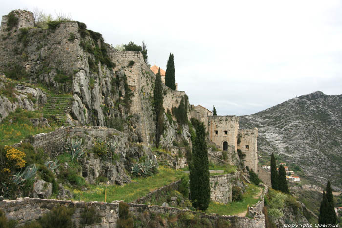 Klis castle fortress ruins Klis / CROATIA 