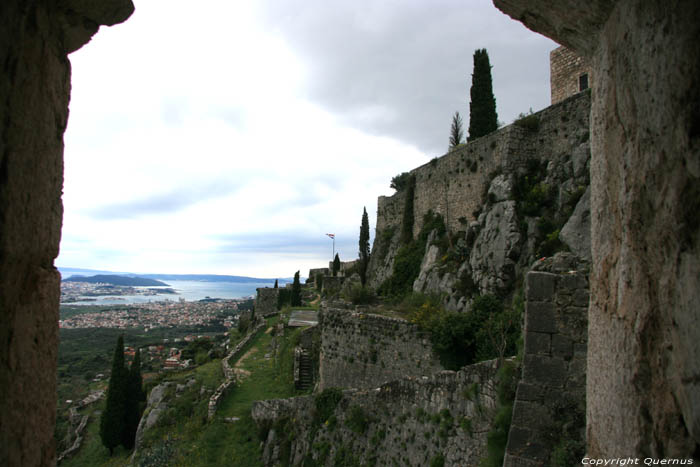 Klis castle fortress ruins Klis / CROATIA 