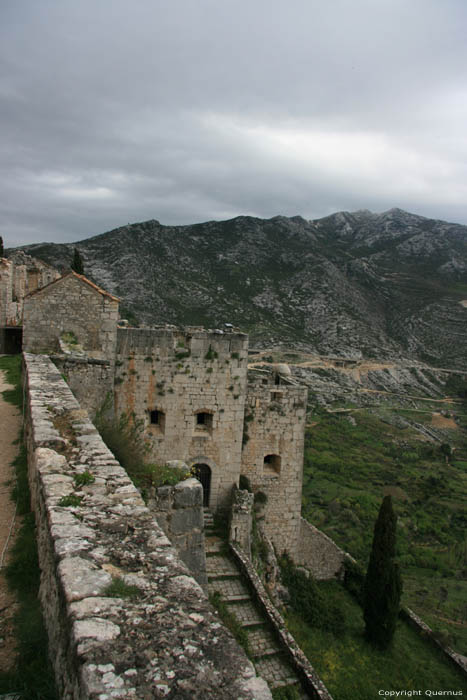 Klis castle fortress ruins Klis / CROATIA 