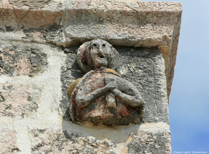 Saint-Lucia's church with Baka stone (in (te Draga Bacanska) Baka / CROATIA 