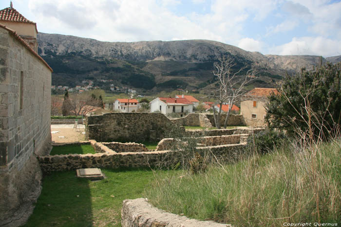 Saint Lucia's Abbey (tlocrt opatije sv lucije)  (in Draga Bascanska) Baka / CROATIA 