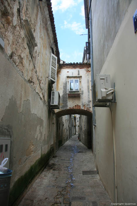 Snarrow typical street Krk / CROATIA 