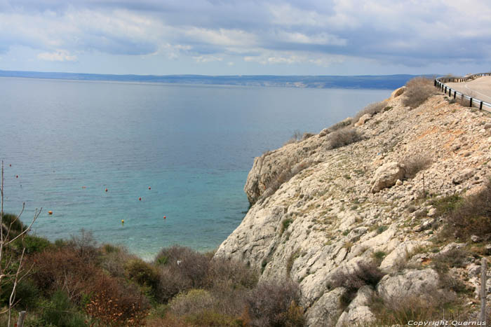 View from close to camping (Kamp) Skrila Punat in PUNAT / CROATIA 