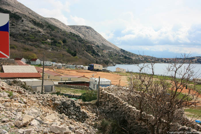 View from close to camping (Kamp) Skrila Punat in PUNAT / CROATIA 