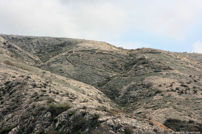 View from close to camping (Kamp) Skrila Punat in PUNAT / CROATIA 