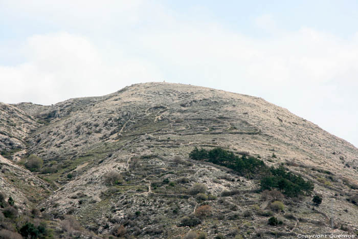 View from close to camping (Kamp) Skrila Punat in PUNAT / CROATIA 