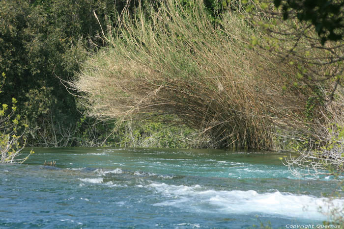 Krka einde van meer Skradin / KROATI 