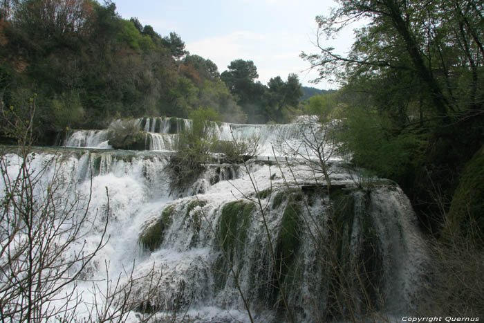 Krka watervallen Skradin / KROATI 