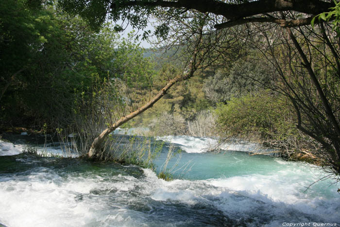 Krka watervallen Skradin / KROATI 