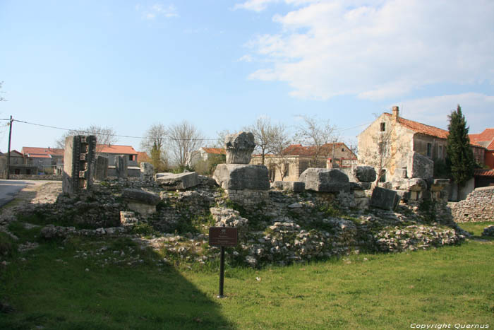 Ruins of Roman Temple Nin / CROATIA 