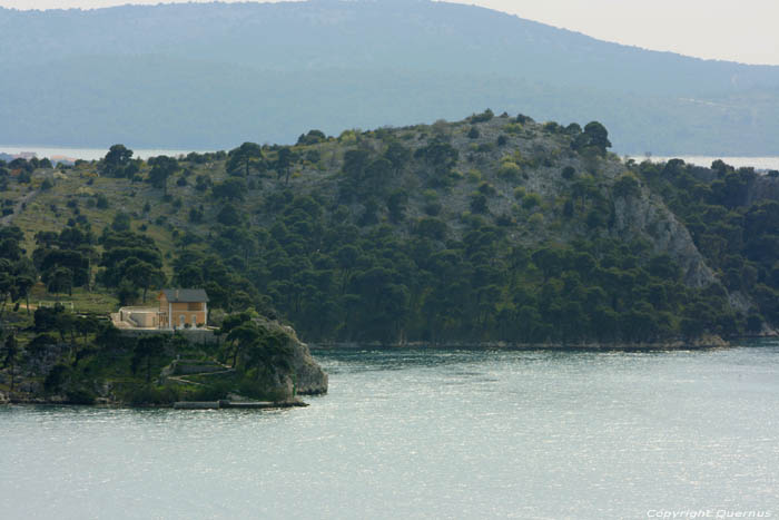 View on sea from Saint-Michael's castle Sibenik / CROATIA 