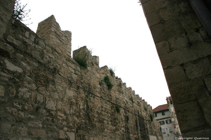 City Walls South from interior side Split in SPLIT / CROATIA 