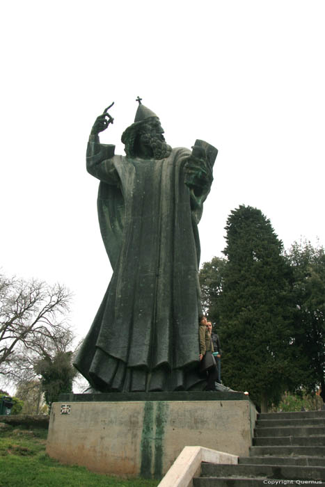 Gergory from Nin 's Statue  Split in SPLIT / CROATIA 