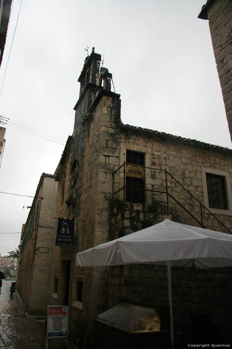 Gallery in former Svi Sveti church Trogir in TROGIR / CROATIA 