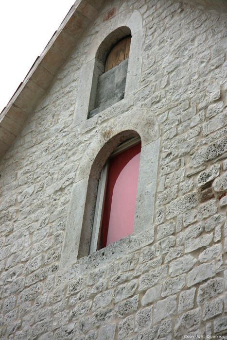 Unknown corner house Trogir in TROGIR / CROATIA 