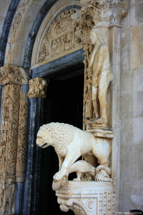 Saint-Laurent's catherdral (Svetog Lovro) Trogir in TROGIR / CROATIA 