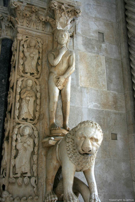 Saint-Laurent's catherdral (Svetog Lovro) Trogir in TROGIR / CROATIA 