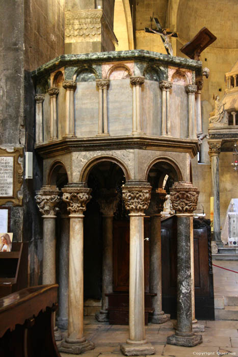 Saint-Laurent's catherdral (Svetog Lovro) Trogir in TROGIR / CROATIA 