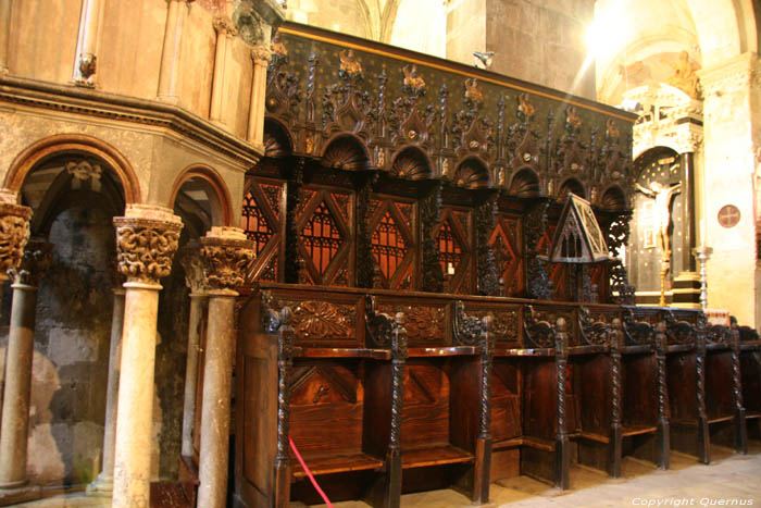 Saint-Laurent's catherdral (Svetog Lovro) Trogir in TROGIR / CROATIA 