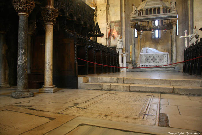 Saint-Laurent's catherdral (Svetog Lovro) Trogir in TROGIR / CROATIA 