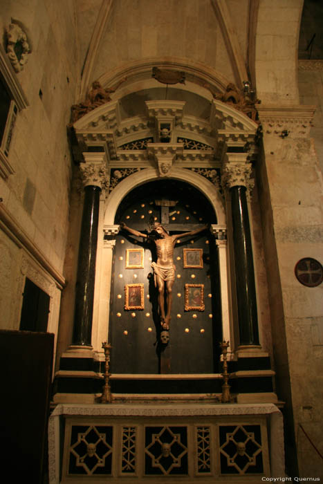 Saint-Laurent's catherdral (Svetog Lovro) Trogir in TROGIR / CROATIA 