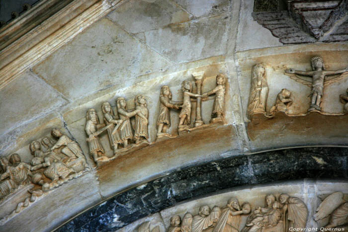 Saint-Laurent's catherdral (Svetog Lovro) Trogir in TROGIR / CROATIA 