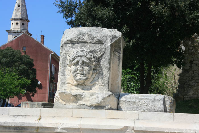 Remains of Roman Temple Zadar in ZADAR / CROATIA 