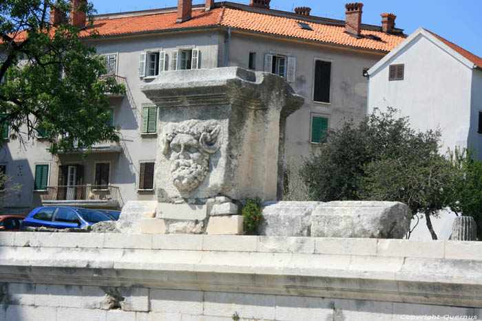 Remains of Roman Temple Zadar in ZADAR / CROATIA 