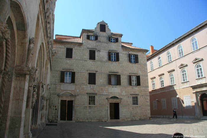 Palace next to Cathedral Zadar in ZADAR / CROATIA 
