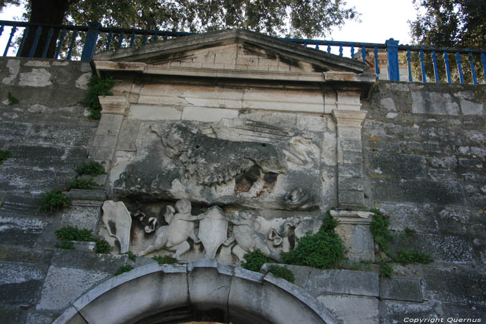 Gate of the Sea (Saint Chrysogonus' Gate) Zadar in ZADAR / CROATIA 