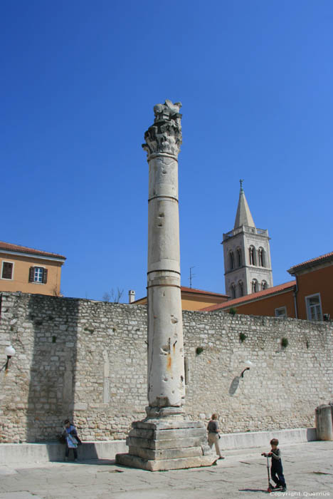 Pillar Zadar in ZADAR / CROATIA 