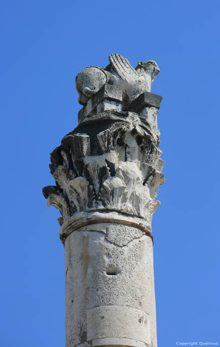 Zuil bij Forum Zadar in ZADAR / KROATI 