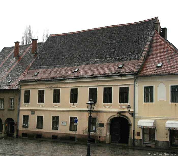 Gebouw bij Sint Marcus Zagreb in ZAGREB / KROATI 